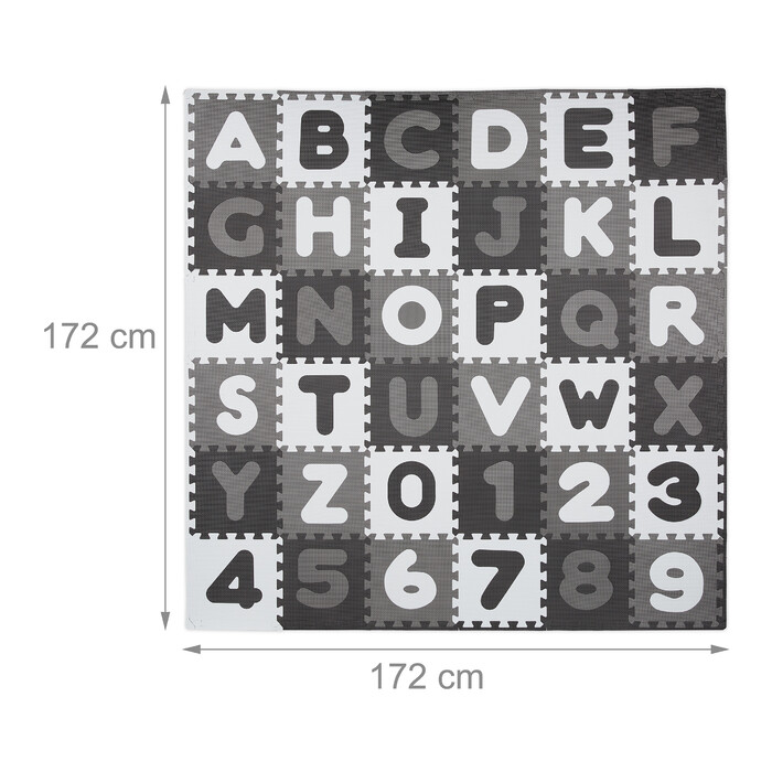 Relaxdays Puzzle Mat ABC and Numbers