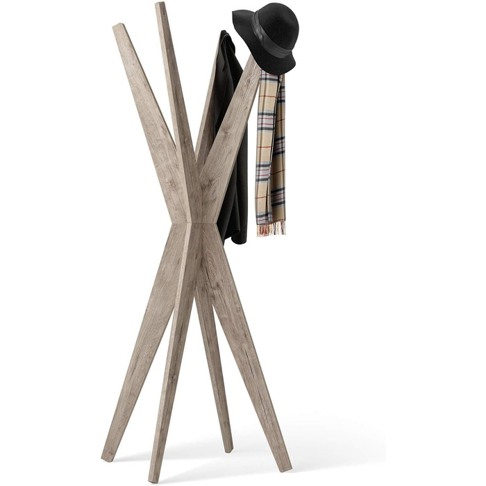 Emma, Coat Rack, Made in Italy (Oak)