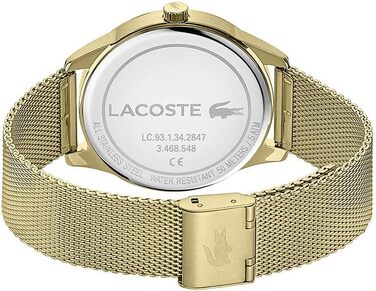 Годинник чоловічий Lacoste Vienna 2011104 з браслетом з нержавіючої сталі золотистого кольору