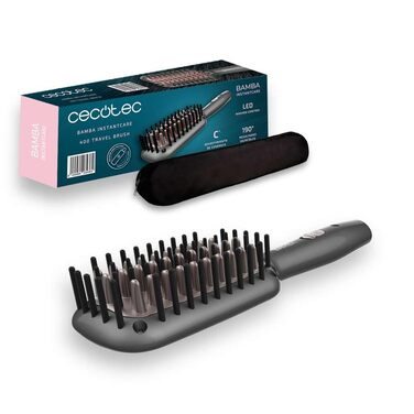 Електрична випрямляч Cecotec Bamba InstantCare 900 Perfect Brush з кератином та аргановою олією, 61 Вт, регульована температура, автоматичне вимкнення