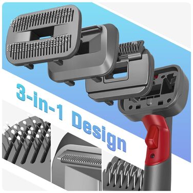 Насадка для пилососа Dyson 2-в-1 для видалення шерсті, лупи та підшерстка, сумісна з моделями Gen5 V15 V12 V11 V8 V7