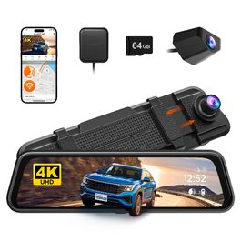 Автомобільний відеореєстратор-дзеркало WOLFBOX M40 10