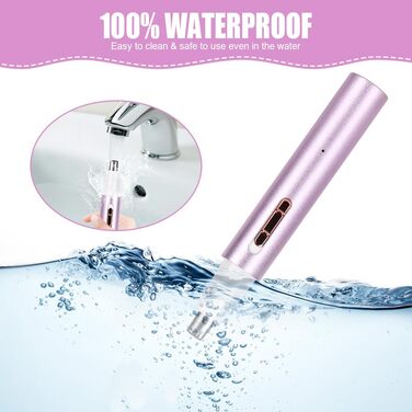 Електричний жіночий бритва ACWOO 4-в-1: для обличчя, носа, під пахвами, в зоні бікіні. USB-зарядка, колір: світло-фіолетовий