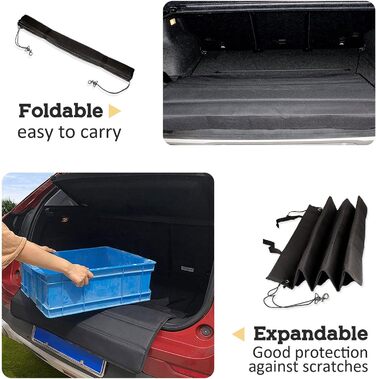 Захист для багажника автомобіля для собак, килимок у багажник, вологостійкий, стійкий до подряпин та розривів, 80x64 см (сірий)