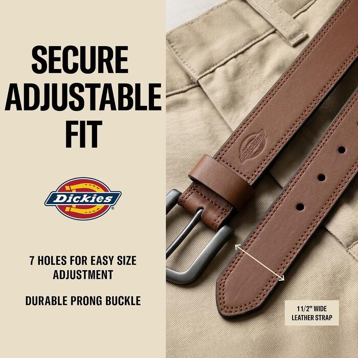 Чоловічий промисловий ремінь Dickies Casual Industrial Strength, колір бежевий (розмір 46 / талія 44)
