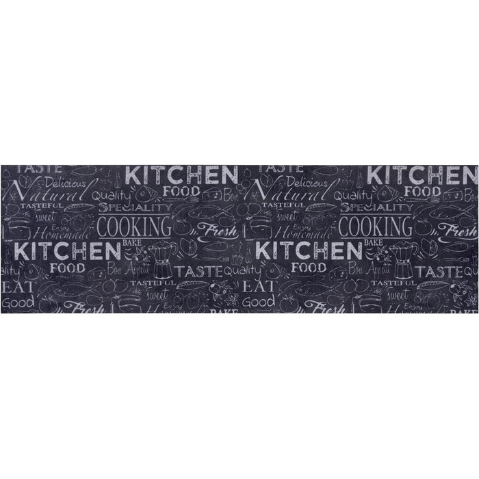 Килимок для кухні Hanse Home Cook & Clean, антиковзний, легкий у догляді, з малюнком їжі, 50x150 см – килимовий доріжка для кухні, коридору, передпокою, їдальні