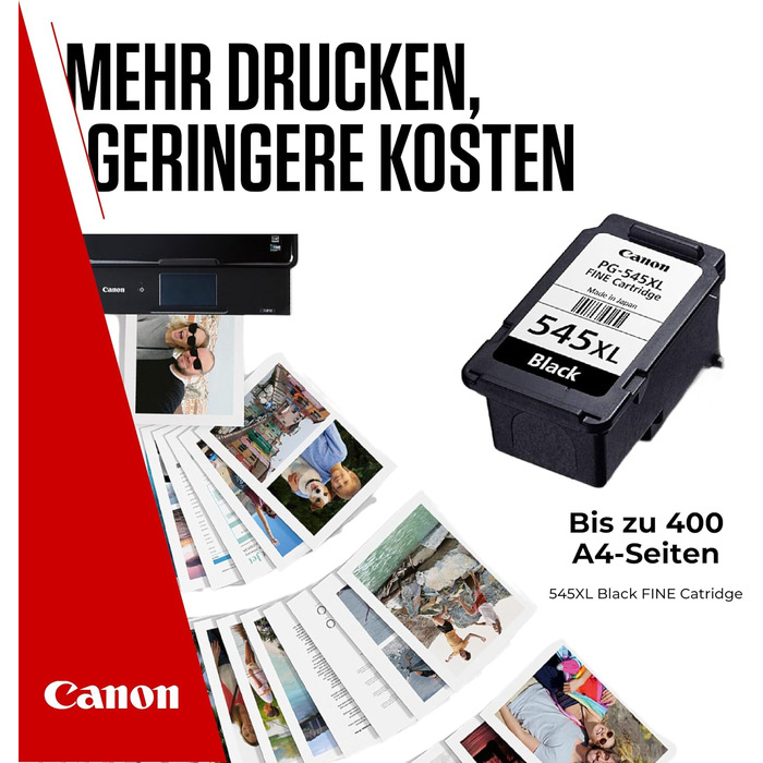 Оригінальний чорний картридж Canon PG-545XL FINE (XL), підвищена ємність, чорнильний