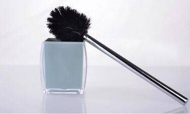 Bathroom Accessories, 5-Piece Set, Blue Resin/Acrylic, Complete Set, Lotion/Soap Dispenser, Soap Dish, Toothbrush Holder, Cup, Toilet Brush and Holder, Modern Bathroom Decor and Gift Set