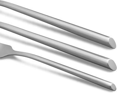 SPRINGLANE Cutlery Set 20-piece, brushed stainless steel, robust cutlery set for 4 people made of rust-resistant 18/10 stainless steel, including knife, fork, soup spoon, teaspoon, and cake fork.