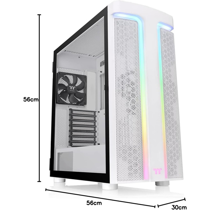 Корпус ПК Thermaltake H590 ARGB: ATX, скляна панель, 120мм вентилятор, чорний