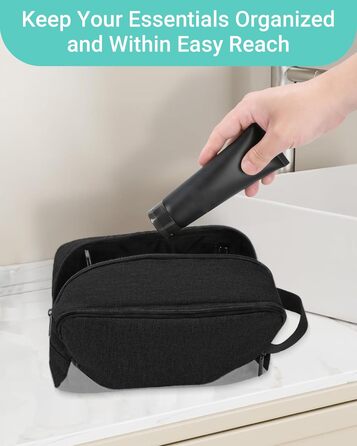 Чоловічий дорожній набір Elviros: органайзер для туалетних речей, сумочка для гоління, набір для подорожей (чорний)