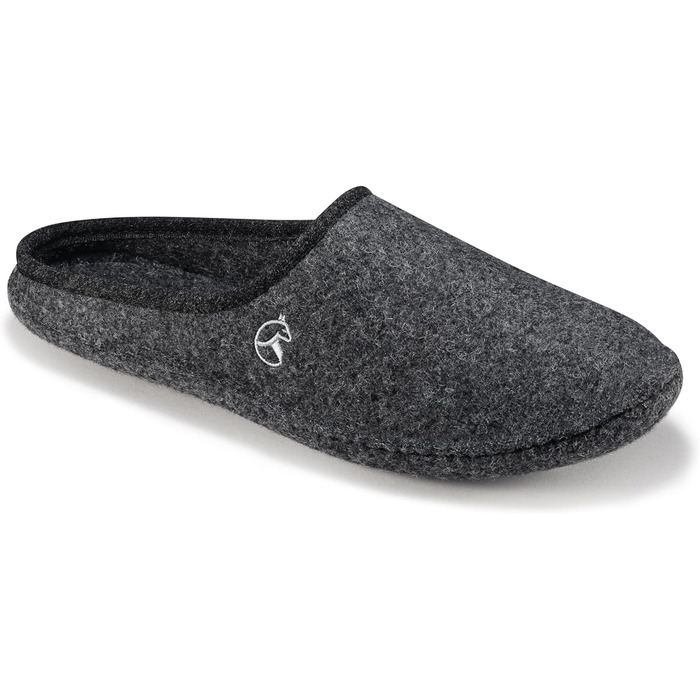 Чоловічі фетрові тапочки ESTRO - теплі зимові халапи для дому, чоловічі халапи, фетр, WOLLFILZ (45 EU, широкі, графіт)