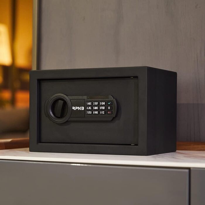 Електронний сейф RPNB Luxus Tresor з кодовим замком, 51 л – для дому, офісу, готелю, зберігання грошей та коштовностей