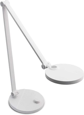 LED настільна лампа FeinTech LTL00121 з регулюванням яскравості та поворотним вимикачем (білий)