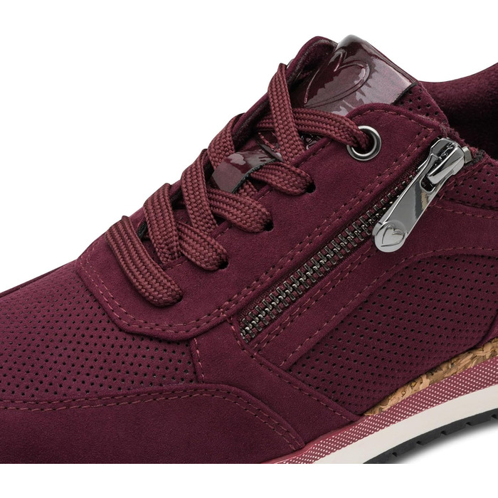 Жіночі кросівки Marco Tozzi: м'яка устілка, знімне устілка, м'яка підкладка, веганський матеріал, модний дизайн (41 EU, Mulberry Comb)