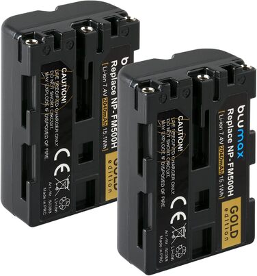 Акумулятор Blumax сумісний з Sony NP-FM500H 2040mAh + Зарядний пристрій для Sony Alpha (NP-FM500/NP-FM55H) - A77, A850, A900, A99 II
