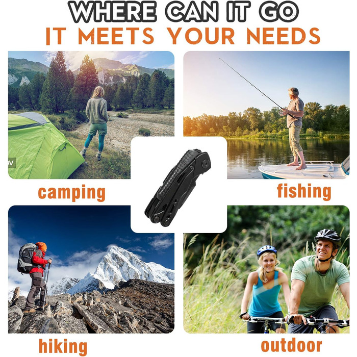 Мультитул 15 в 1: плоскогубці, кресало, свисток, ножиці, викрутка, замок, подарунок для чоловіків, DIY, батькові/татові, чоловікові, хлопцеві