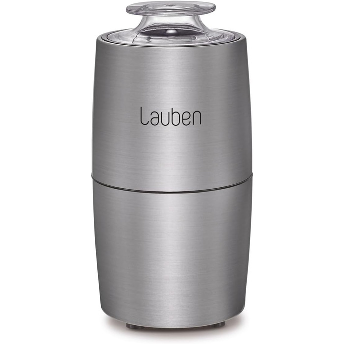 Електрична кавомолка Lauben Grinder 200ST: нержавіюча сталь, 200 Вт, для кави та спецій, з функцією ударного подрібнення, об'єм 50 г