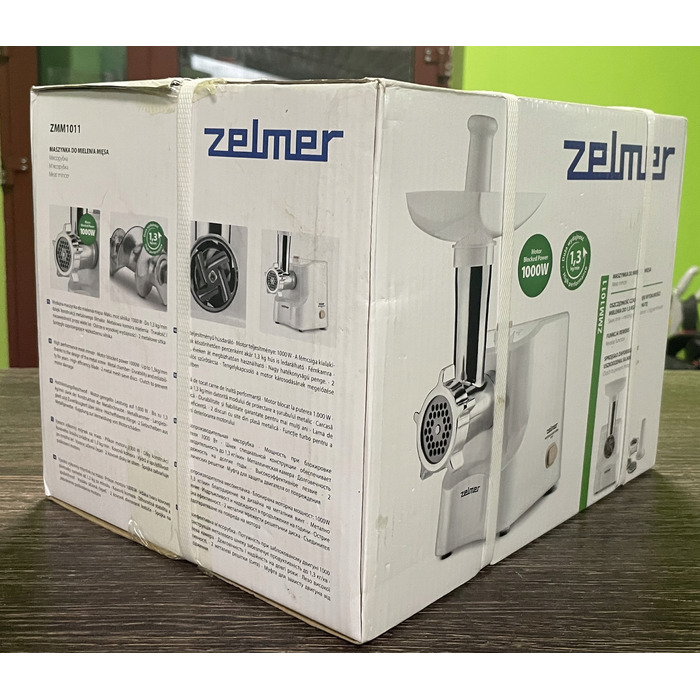 М'ясорубка Zelmer ZMM1011, біла, 1000 Вт