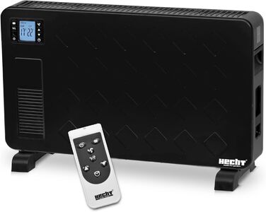 Електрична теплова батарея HECHT - Економна теплова батарея з 3 рівнями потужності, пультом дистанційного керування та термостатом