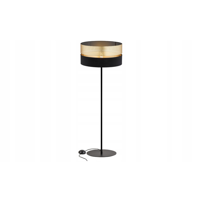 Підлогова лампа Elko-Lighting Dual E27 60 Вт, чорний та золотий