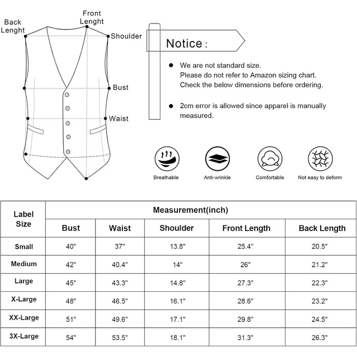 Айзеа Кашіше однотонна чоловіча жилетка для ділового костюма, нормальний крій, смокінг-жилетка для весілля (XL, хакі)