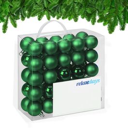 Relaxdays Set of 50 Christmas Baubles