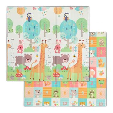 Relaxdays Foldable Play Mat - Animals