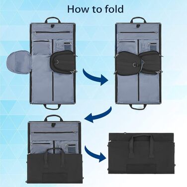 Чохол для одягу BUG Garment Bags: трансформується в дуфіль-сумку, з відділенням для взуття, для подорожей, 2 в 1, великий, чорний