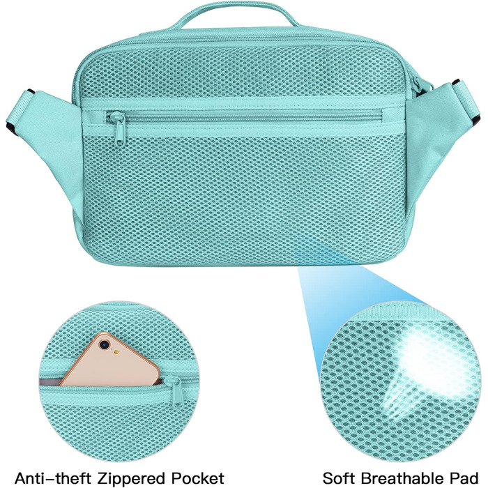 Сумка на плече MOSISO для камери: DSLR, SLR, беззеркальні моделі, з захистом від дощу, сумісна з Canon, Nikon, Sony (М'ятний)