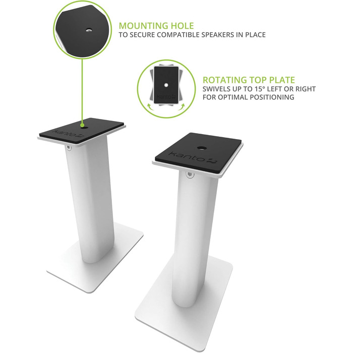 Підставки для акустичних систем Kanto SP6HD: 6' (183 см), обертання, приховані кабелі, для середніх/великих колонок