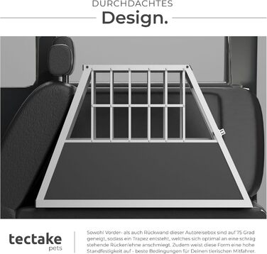 Транспортна переноска для собак tectake® XL, алюмінієва, для 2 собак, 97 x 90 x 69,5 см