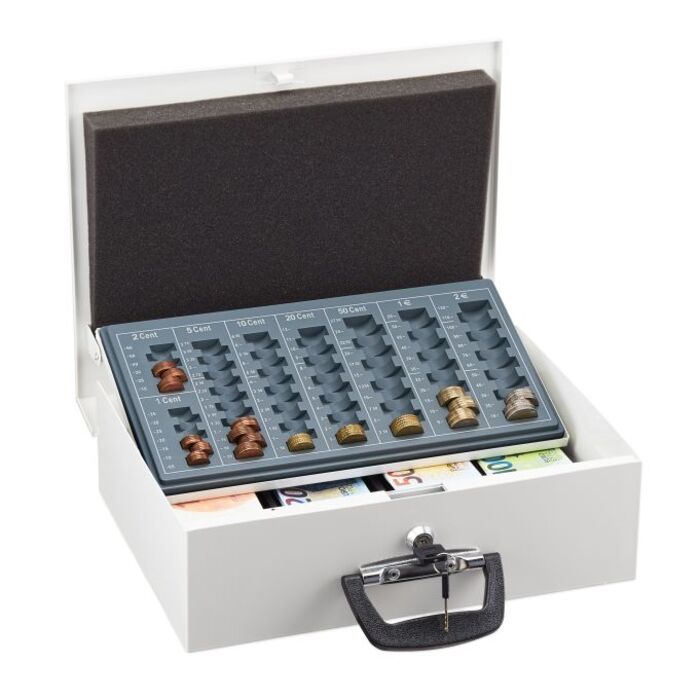 Cash Box з дошкою для підрахунку євромонет