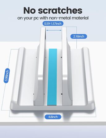 Підставка для ноутбука VAYDEER вертикальна, 3 в 1, для MacBook, iPad, Tablet, Notebook до 17.3