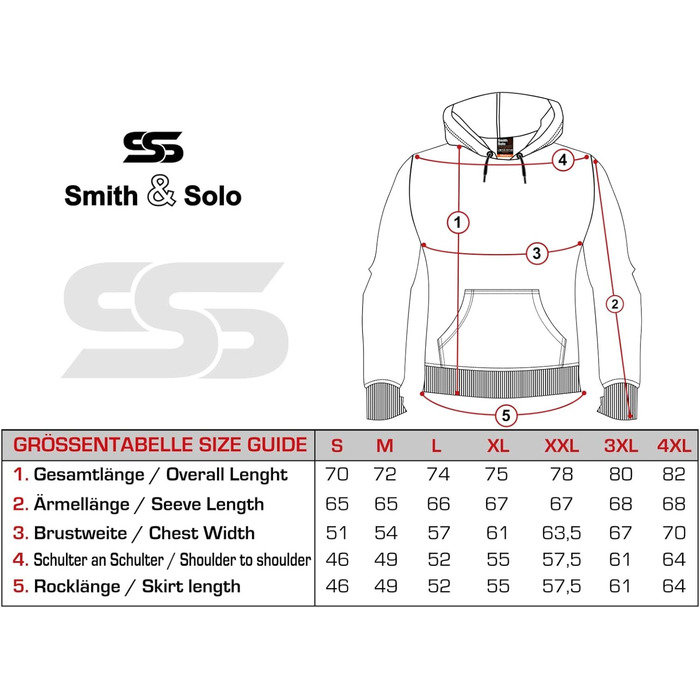 Світшот з капюшоном Smith & Solo чоловічий, на блискавці, Slim Fit, для тренувань, бавовна, розмір L, антрацит
