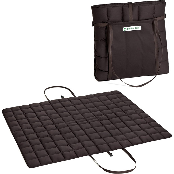 Чохол для собаки та власника Doctor Bark: практичний дорожній килимок, підходить для алергіків, прання при 95°C, розміри (X-Large, Коричневий)