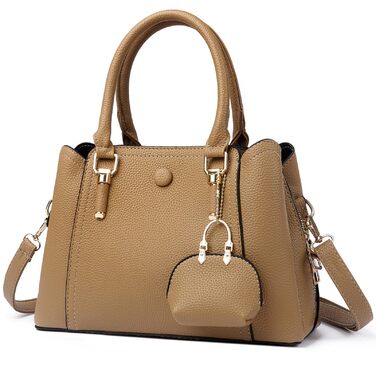 Сумка жіноча Myhozee середнього розміру з екошкіри, крос-боді, бежева (K081-khaki)