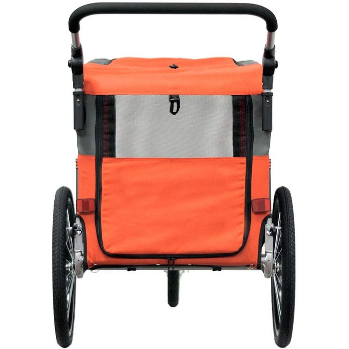 PAPILIOSHOP: Причіп для собак та котів, візок для домашніх тварин (Оранжевий L)