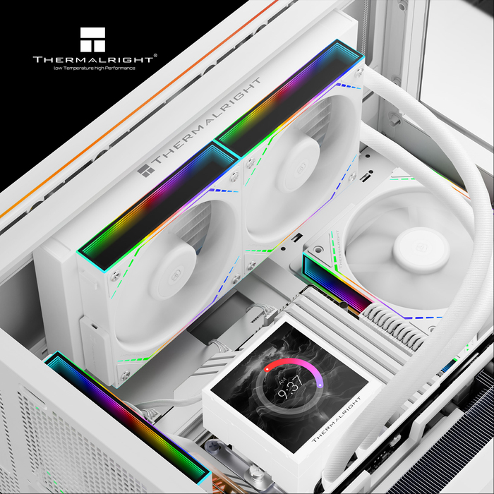 Система рідинного охолодження Thermalright Peerless Vision 240 ARGB 2x120мм, Біла