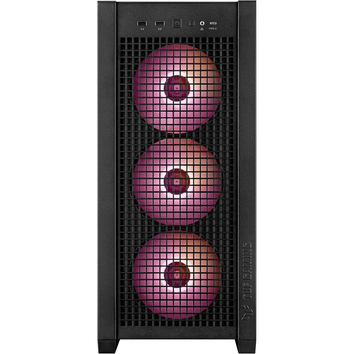 Корпус ПК ASUS TUF Gaming GT302 ARGB Black - Mid-Tower ATX з 4 вентиляторами ARGB, чорний