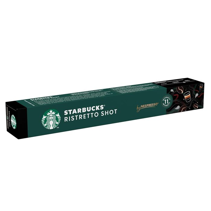 Кавові капсули Starbucks Ristretto для Nespresso, темне обсмажування, 100 капсул (10х10)