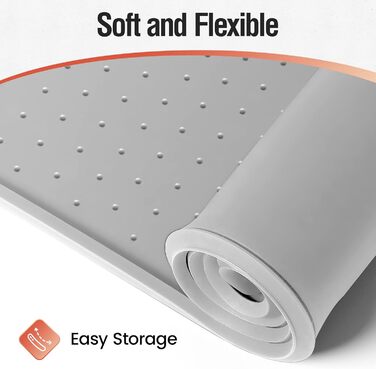 Килимок для годування собак та котів Conlun, нековзний, 100% водонепроникний, з піднятим бортиком, для запобігання розливу, придатний для миття в посудомийній машині (Taupe, 60 x 40 см)