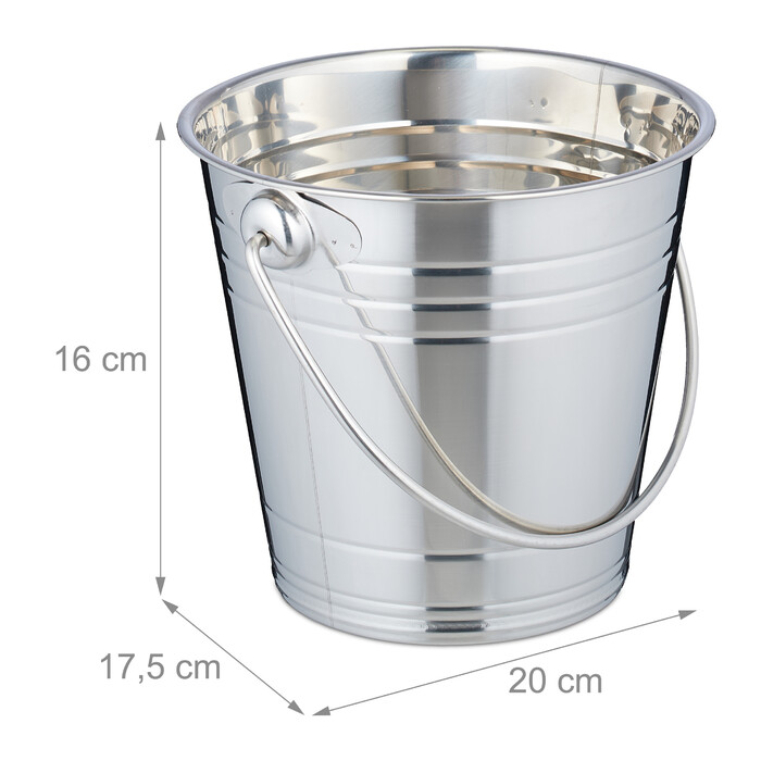 Relaxdays Champagne Cooler Stainless Steel
