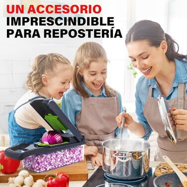 Ручний овочевий слайсер 16 в 1 з нержавіючої сталі, овочевий шатер з 8 змінних лез, для нарізки кубиками та соломкою