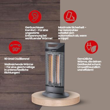 Електричний обігрівач Steba Carbon CH 1 ECO - енергозберігаючий та ефективний, 393100