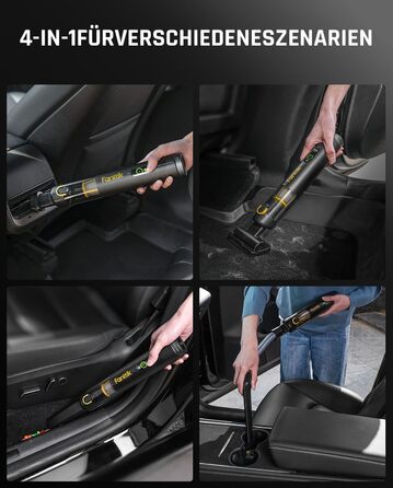 Бездротовий пилосос Fanttik Slim V10 Apex 4-в-1: для авто, офісу та клавіатур, 19000Pa, 2 режими, цифровий дисплей