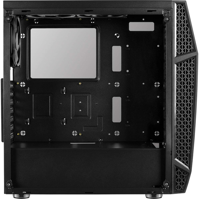 Ігровий корпус AeroCool KLAW ATX, загартоване скло, RGB підсвітка, 3 RGB вентилятори, чорний