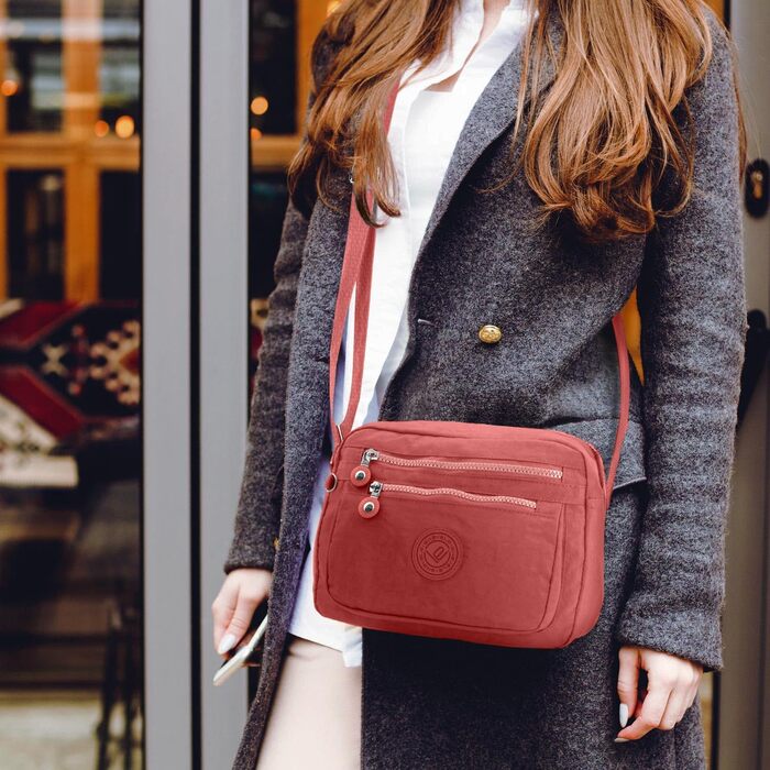 Сумка через плече жіноча та підліткова ekavale Koralle з водовідштовхувального нейлону