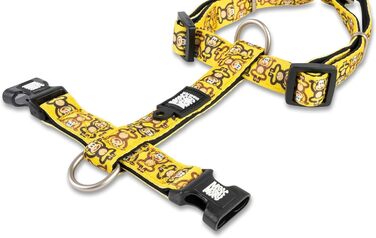 Нашийник для собак Max & Molly H-подібної форми, Ultrabequemes Geschirr Hund з неопрену для середніх собак, Monkey Maniac/M, з м'якою підкладкою, безпечний та ультралегкий – комфорт для вашого вірного друга