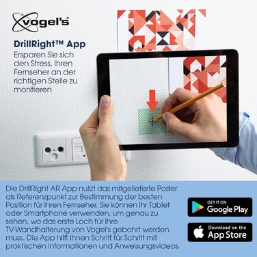 Настінне кріплення для телевізора Vogel's Comfort TVM 3245 Full-Motion 19-43 дюйми, до 15 кг, поворот 180°, VESA 200x200, чорний